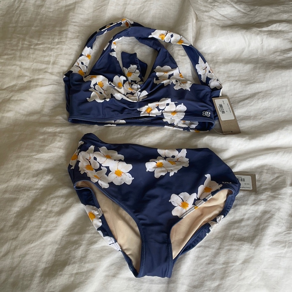 Albion Daisy Top Knot Bikini + High-Waisted bottom